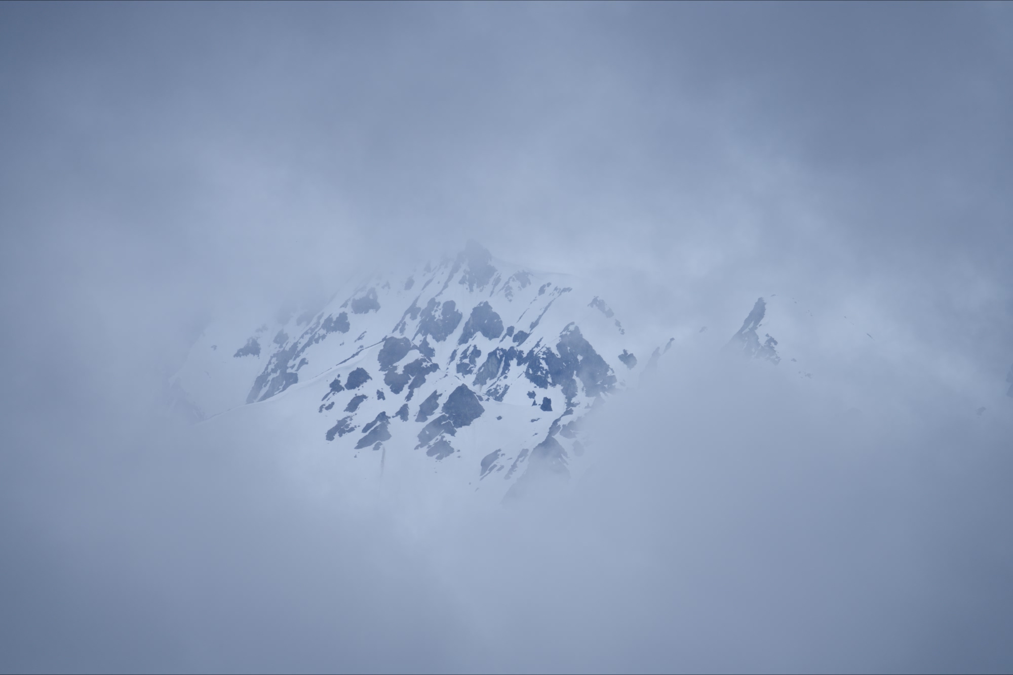 The snowy mountains of the Lynn Canal in Haines, Alaska